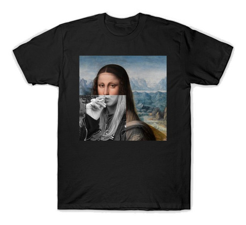 Playera Obra Retrato De Lisa Gherardini Monalisa Smoking 