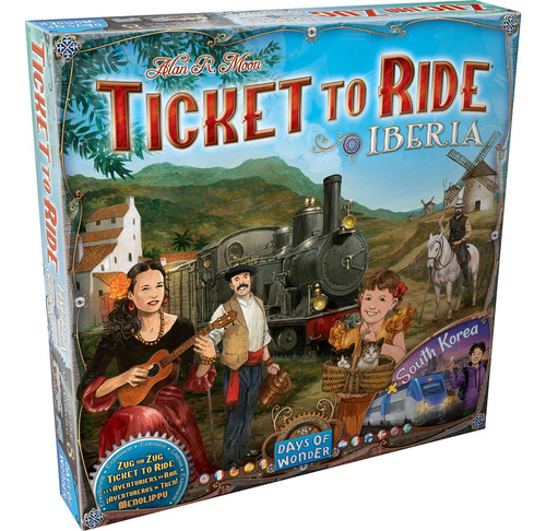 Ticket To Ride Iberia Y Expansión Corea Del Sur Juego De Mes