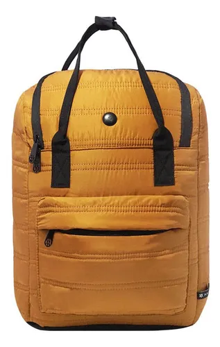 Mochila Matera Matero Amayra Camel Poliester Manija Correa Color Suela