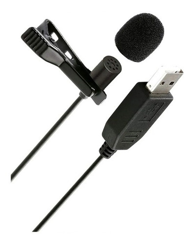 Microfono Corbatero Usb 2mt Levalier Gl 138 Videoconferencia