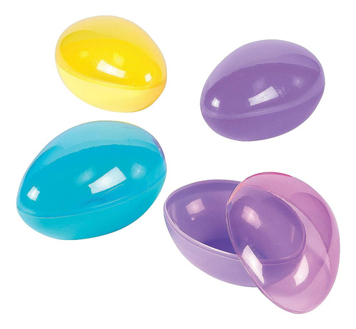 Huevos De Pascua Plasticos Para Rellenar 18cm12u Translucido