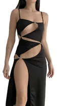 Comprar Vestido Largo De Fiesta C\u002F Detalle Argollas Y Recortes