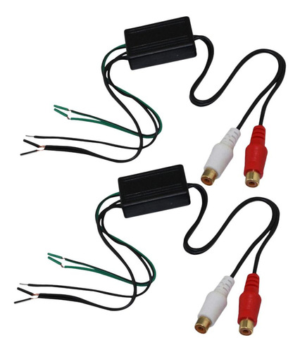 2x Cable De Estéreo De Sonido Para Automóvil A Adaptador