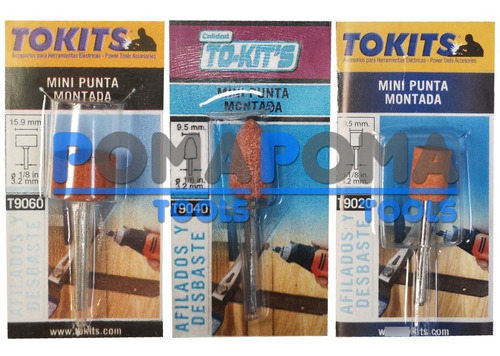 Kit 3 Punta Piedra Montada Metal Soldadura Mini Torno Drill