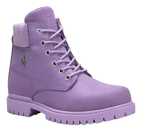 Botas Hiker Hpc Polo 215 Lila Dama Moda Estilo Elegancia