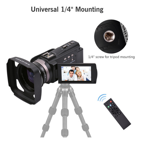 Andoer 4k 60fps Ultra Hd Cámara De Vídeo Digital Dv Videocám