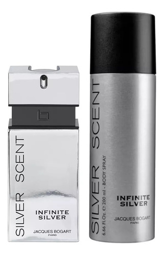 Perfume Jacques Bogart Infinite Silver Edt 100ml Set Fact 3c