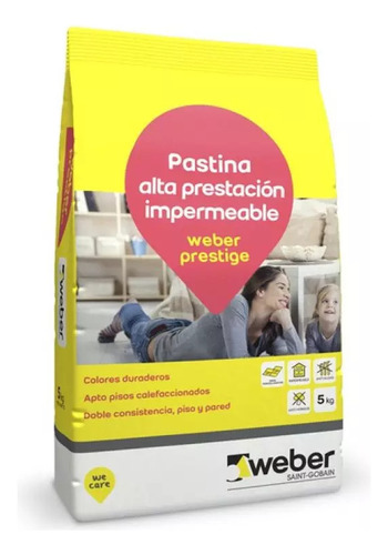 Weber Pastina Prestige X 5kg Color Calacatta Antihongo