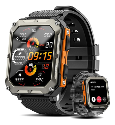 2.1'' Reloj Inteligente Deportivo Smartwatch Impermeable