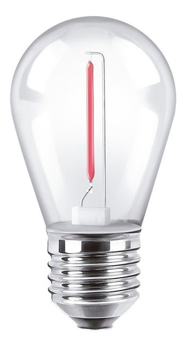 Macroled Lampara Led Deco Color Rojo Gota 1w S14 E27 80x45mm