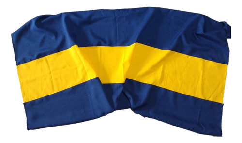 Bandera Boca Jrs  2 X 1,50 Reforzada C/ Tiras U Ojalillos