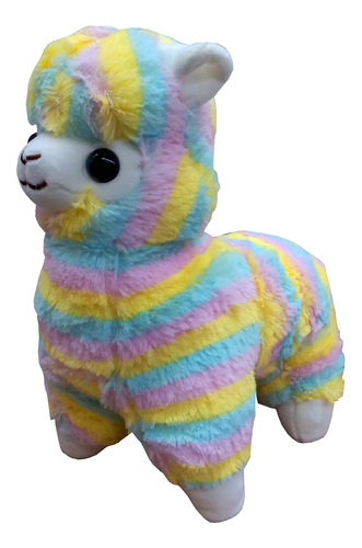 Peluche Cjr Llama Rayada 35 Cm