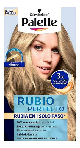 Tinte Para Cabello Palette Rubio Perfecto Rubio Cenizo