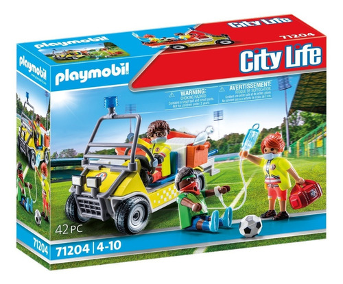 Figura Para Armar Playmobil City Life Coche De Rescate 3+ Cantidad de piezas 42