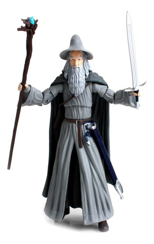 Figura Articulada Bst Axn Gandalf 5 Pul Usado Semi Nuevo (Usado)