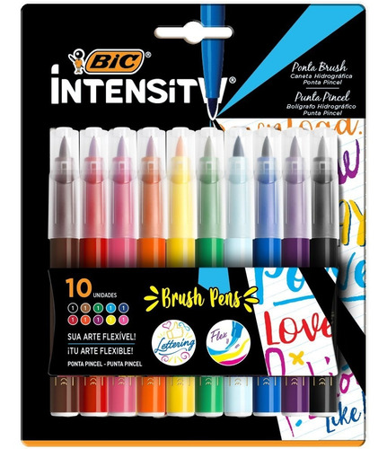 Marcadores Bic Intensity Brush X10