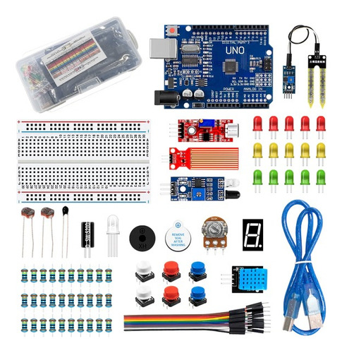 Kit Basico Para Arduino Principiantes Completo Robotica