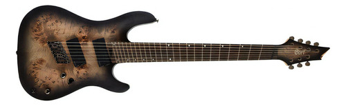 Guitarra Cort Multi Scale Ii Kx507 7 Cordas Star Dust Black Cor Marrom-escuro Material Do Diapasão Macassar Ebony Fingerboard Orientação Da Mão Destro