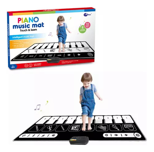 Piano Musical Tapete Infantil Brinquedo Educativo 80x30cm