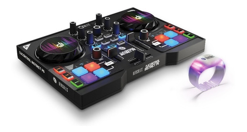 Consola Dj P8 Hercules Instinct Mixer Usb Party Pack + Placa