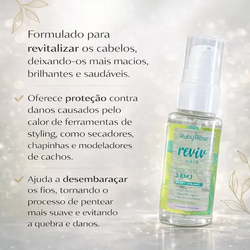 Reviv Hair Booster 3 Em 1 Berry Dreams Ruby Rose | MercadoLivre
