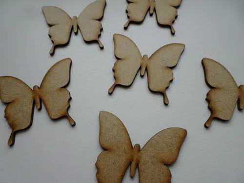 Mariposa Fibrofacil Sin Antenas 10 Cm 50 U