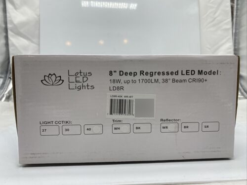 (a) Lotus Led Lights Ld8r-40k  Wr-wt 8 Deep Regressed Yyh