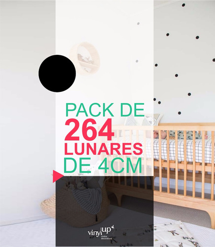 Vinilos Decorativos Pack De 264 Lunares 4cm Hermosos!!!