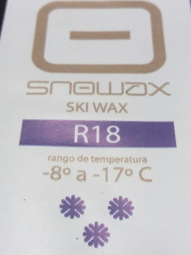 Cera Para Ski Y Snowboard 400 Gr Nieve Fría -8 A -17ªc R18