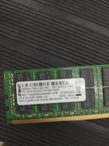 Memória 16gb Server Ddr4 Rdimm R430 R630 R730 M393a2g40db0
