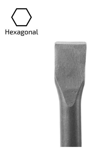 Imagen 1 de 5 de Cincel Plano Encastre Hexagonal 35 X 400mm Barovo
