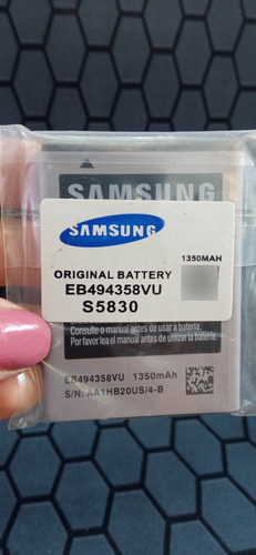 Bateria Samsung S5830