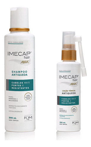 Compre Imecap Hair Max Shampoo E Ganhe 50% Na Loção Antiqued
