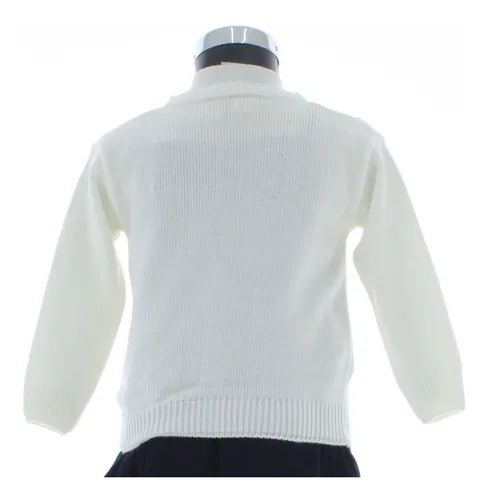 Sueter blanco online niña