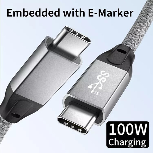 Cable Usb Tipo C Carga Rapida Hokobox 20gbps Thunderbolt 3