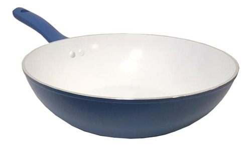 Wok Aluminio Forjado Inducción Antiad. Cerámico 28cm Silmar