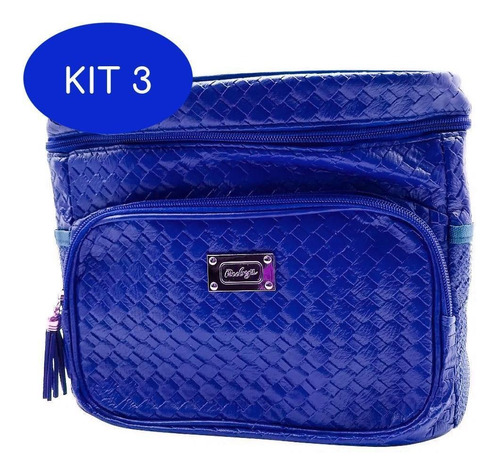 Kit 3 Bolsa Térmica Ruby´s Azul