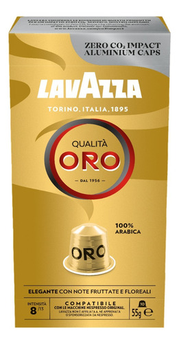 Café Espresso Qualita Oro Lavazza 10 Capsulas