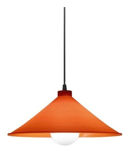 Lampara Colgante Plástico Interior - Diseño Naranja