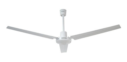 Imagen 1 de 4 de Ventilador de techo Masterfan Prometheus blanco con 3 aspas de metal, 56" de diámetro 127 V