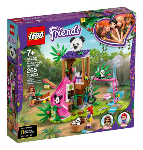 Kit de casa na árvore Lego Friends Jungle Panda 41422