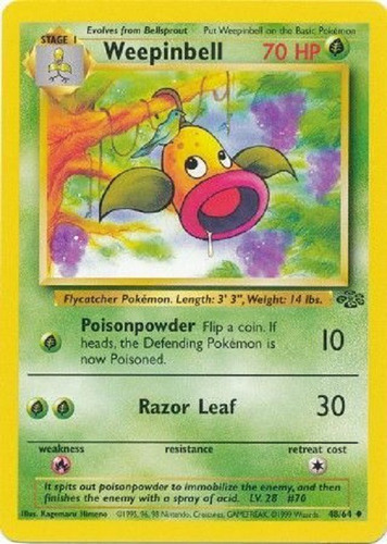 Weepinbell 48/64 Poco Comun Pokemon Tcg