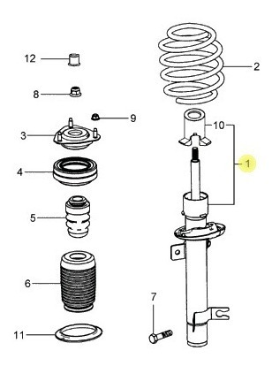 Amortiguador Suspension Delantero Ford Ecosport 4x4 Original