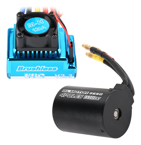 . 3650 3900 Kv Sin Escobillas Y 120 A Esc For Coche 1/10