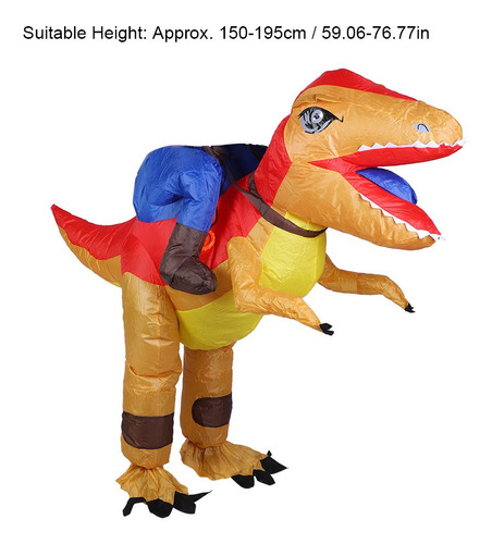 Disfraz Inflable De Halloween Dinosaurio Para Adultos Kid Ai