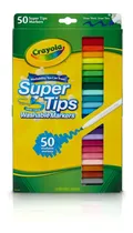 Comprar Estuche Plumones Crayola Super Tips Lavables 50 Pz  Lavables