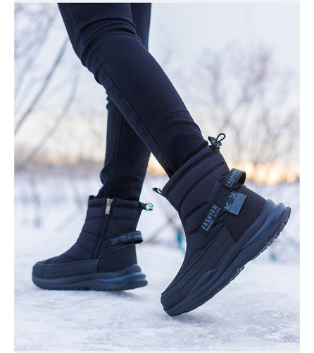 Botas De Nieve De Invierno De Terciopelo Grueso Para Mujer