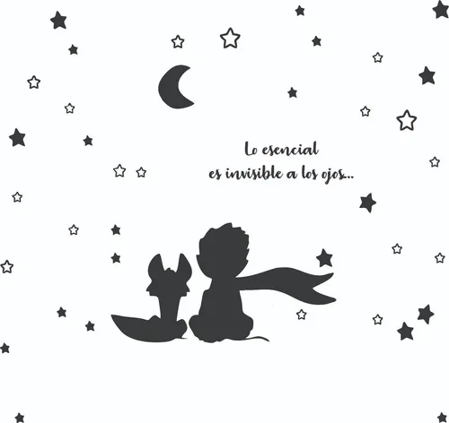 Vinilo Decorativo El Principito Kit X 40 Unidades
