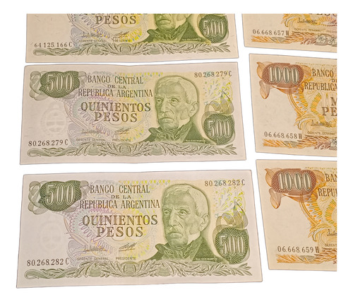 Billetes Antiguos De Argentina Pesos Ley 18.188 X 10 Sc Sc-