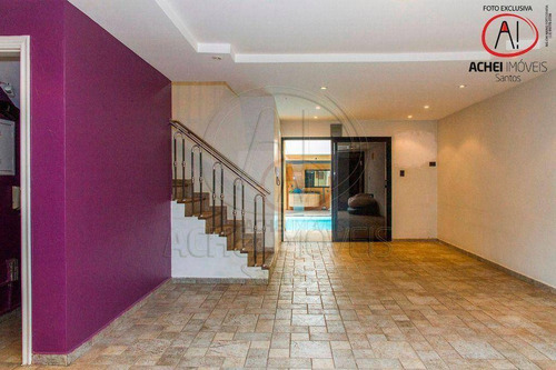 Imagem 7 de 30 de Casa Residencial Com 3 Dormitório, 2 Banheiros E Salão De Jogos, Para Alugar, 450 M² Por R$ 23.000/mês - Gonzaga - Santos/sp - Ca1977